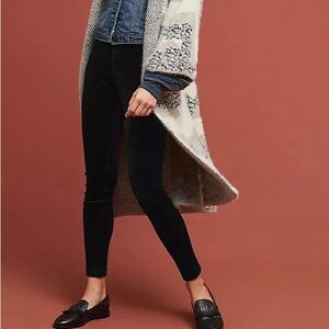 Sanctuary by Anthropologie Black Velvet leggings Sz Med